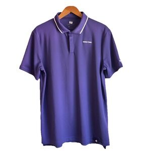 TCU Football Nike Dri‎ Fit Purple Polo Men Size L  (Player Issued)